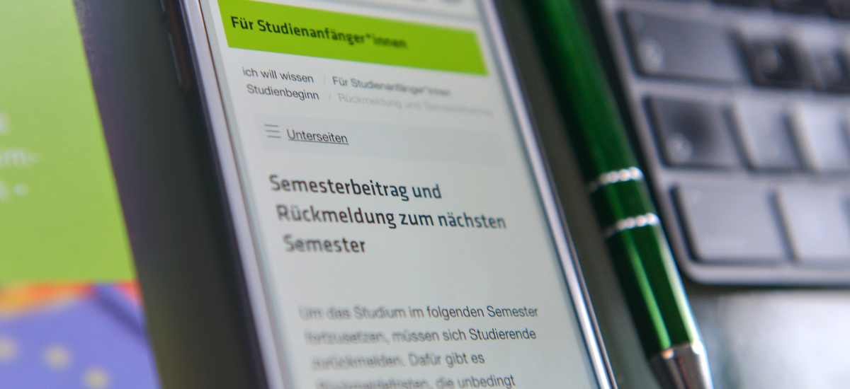 Rückmeldung und Semesterbeitrag