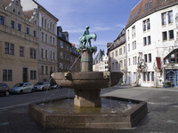 Zu sehen ist der Eselsbrunnen in Halle.