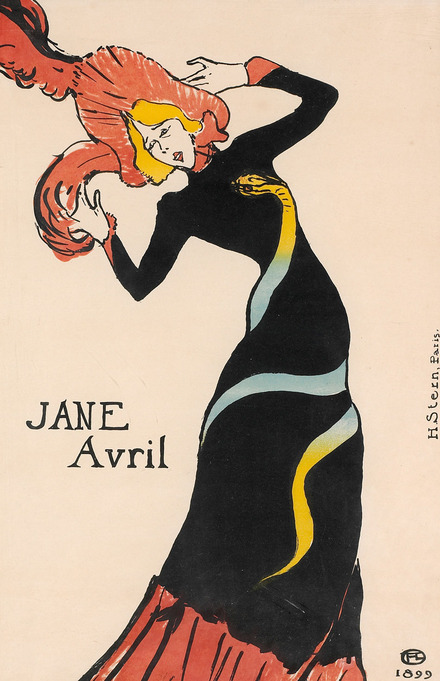 Foto: Musée d'Ixelles-Bruxelles / Courtesy of Institut für Kulturaustausch Zu sehen ist eine Farblithographie von Henri de Toulouse-Lautrec aus dem Jahr 1899. Sie trägt den Titel: Jane Avril.