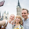 Studienbotschafter*innen beim Stadtbummel auf dem Marktplatz