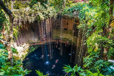 Foto: Viator Foto: Offene Cenote Ik Kil in Yucatan