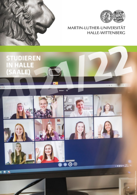Foto: MLU / Matthias Ritzmann Zu sehen ist das Cover der digitalen Broschüre. Mit einem Klick auf das Bild kannst du durchblättern.