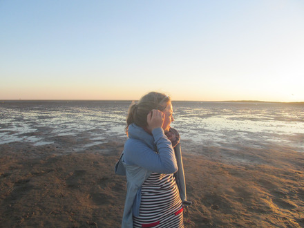 Ich beim Blick auf das Meer