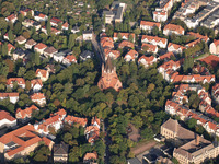Foto: Das Paulusviertel von oben (Bild öffnet vergrößert)